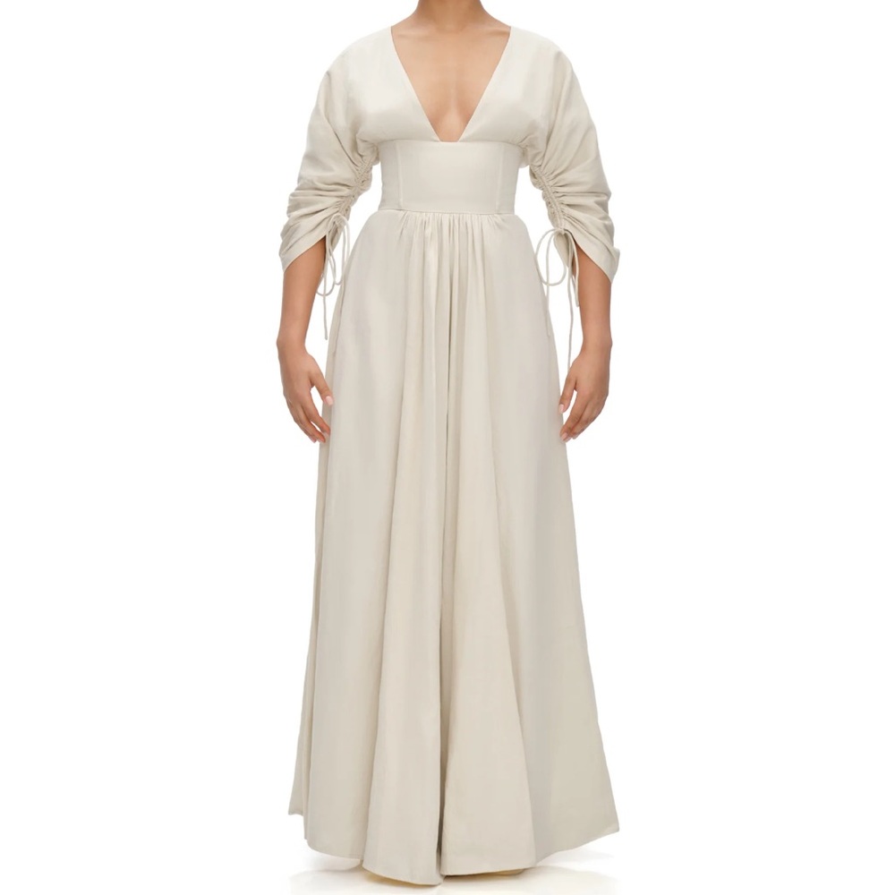Andrea Iyamah Adelle Maxi Dress -Bone - (XXL/14)